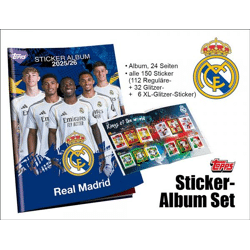 Topps Real Madrid 2025/2026 Sticker – ALBUM KOMPLETT SET