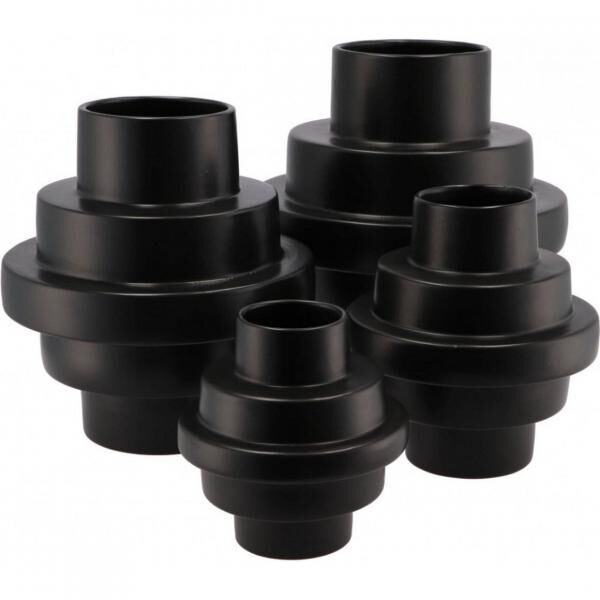 Vase Treppe schwarz 25 cm