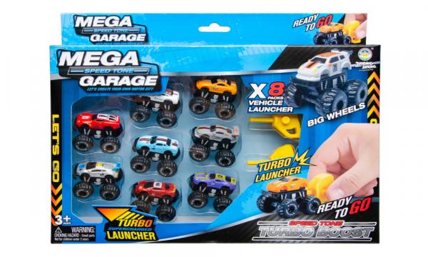 Big Wheel Box 8er Set mit Antrieb