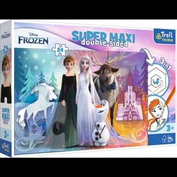 Disney Frozen 2 - Primo Super Maxi Puzzle 24 Teile und Malvorlage
