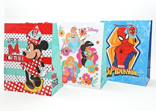 Disney gift bag large - 4 assorted - 33 cm