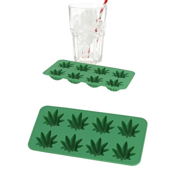 Eisw&uuml;rfelform Cannabis, ca. 21x10cm