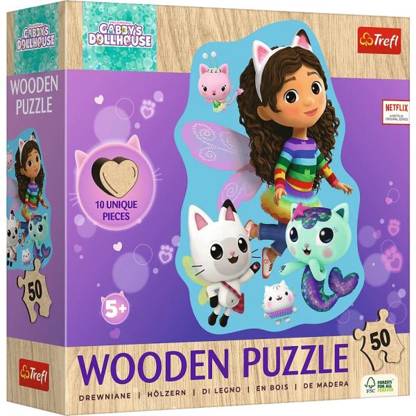 Gabby's Dollhouse - Holz Puzzle Junior 50 Teile