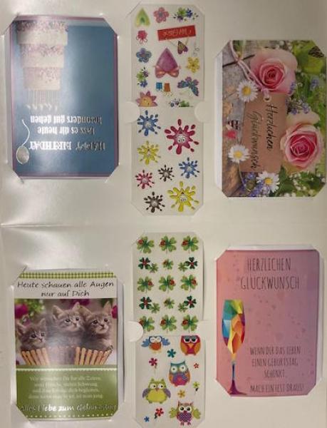 Geburtstagskarten Set 8 tlg.