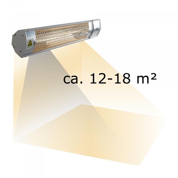Heizstrahler | Halogen-Infrarotstrahler, 2000 Watt