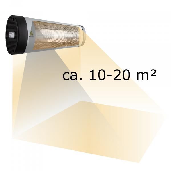  Heizstrahler Quarz-Infrarotstrahler, 2000 Watt
