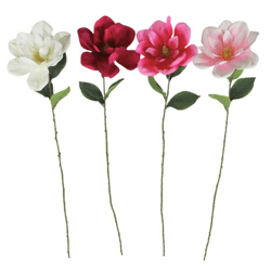 Artificial flower magnolia 70 cm 4 assorted
