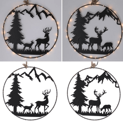 LED hanger forest scene, 2/s, L, approx.30cmD