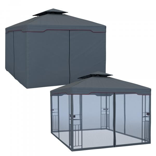 Deluxe Gartenpavillon 4 x 3 m