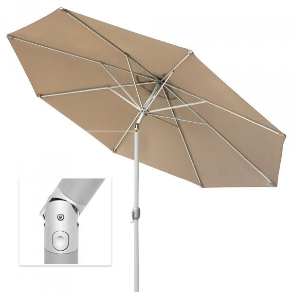 interpara Sonnenschirm 3,5m, Gestell silber