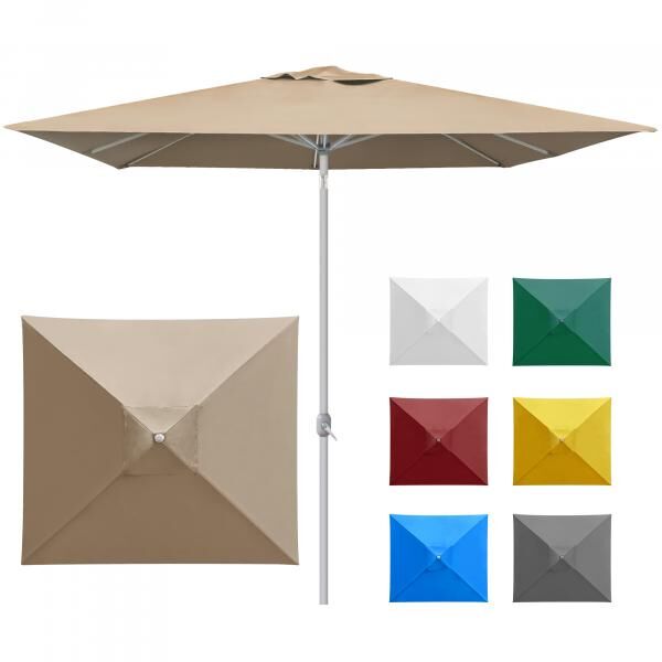 interpara parasol 3 x 3 m, silver frame