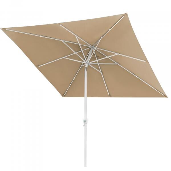 interpara Sonnenschirm 3 x 3 m, Gestell weiß