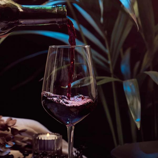 Lacari Weinglas Rotwein 6er Set 390 ml Elegantes Design Spülmaschinenfest NEU