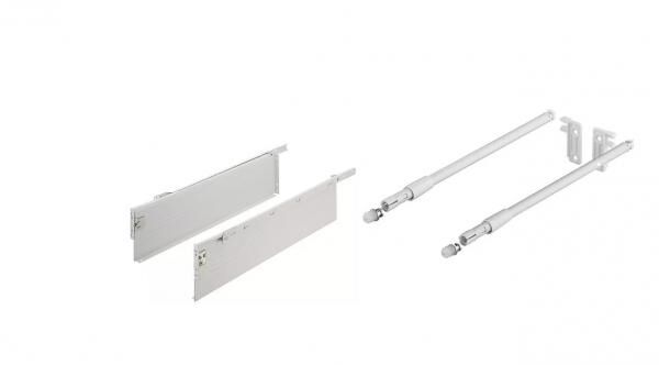 Häfele Matrix Box Schubladenschiene 40 cm – Teilauszug Schubkastensystem H 15 cm