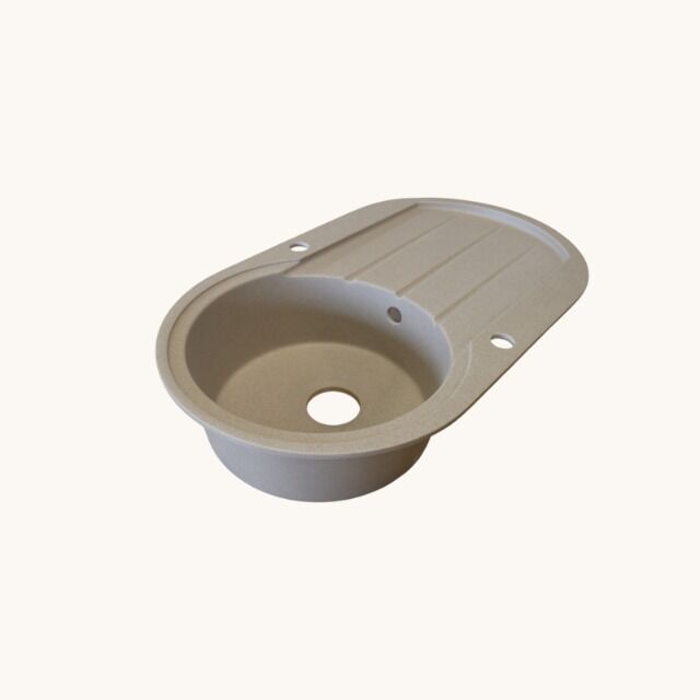 Granite sink / built-in sink 86x50 cm - Beige