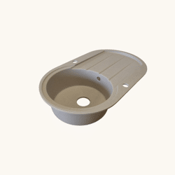 Granit-Spülbecken / Einbaubecken 86x50 cm – Beige