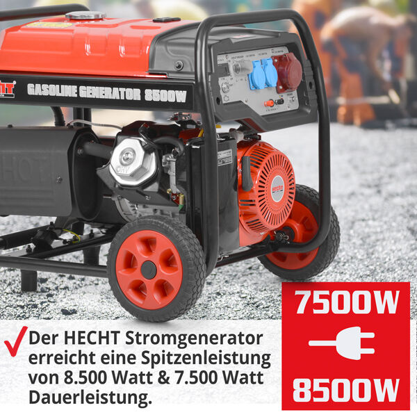 8,5 KW Stromgenerator Benzin Hecht GG 10000