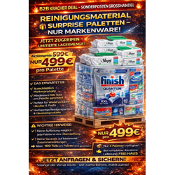 RESTPOSTEN DEAL: MARKEN REINIGUNGSPALETTEN – NUR 499€ (100+ TEILE GARANTIERT!)