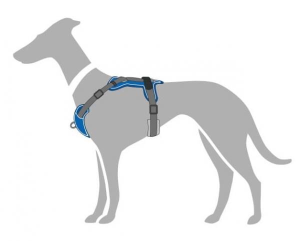 HUNTER DIVO Reflect S/M - Hundegeschirr schwarz/grau, reflektierend, EAN 4016739689603