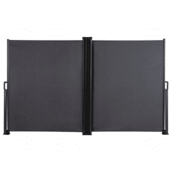 LIVARNO home Doppel-Seitenmarkise 160 × 600 cm - 2 × 160 × 300 cm, anthrazit, Terrassen-/Balkonüberdachung