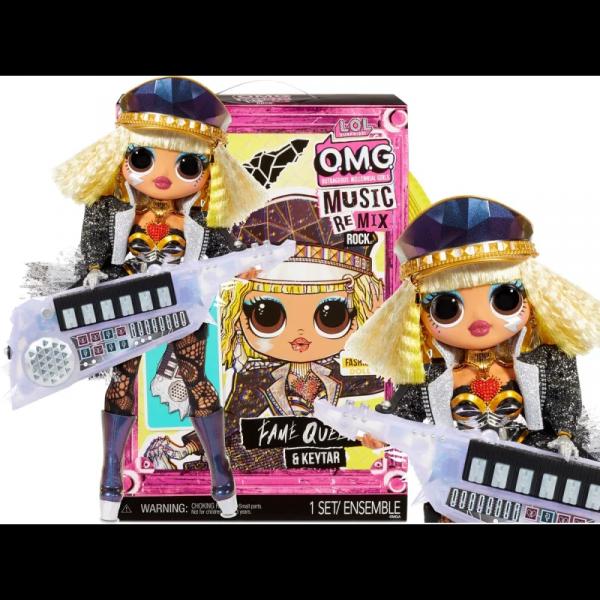 L.O.L. Surprise! OMG Remix Rock FAME QUEEN – lalka modowa z akcesoriami, 15 niespodzianek, 35051577607 Opis