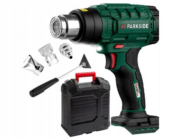 Parkside PHLGA 20-Li C2 - 20-Volt, 550°C, Akku-Gerber, Düsen, Koffer, EAN 4334036006214