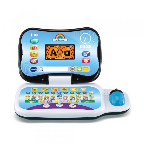 VTech Ordi Genius Pro Black - Lern-Laptop für Kinder (FR/EN)