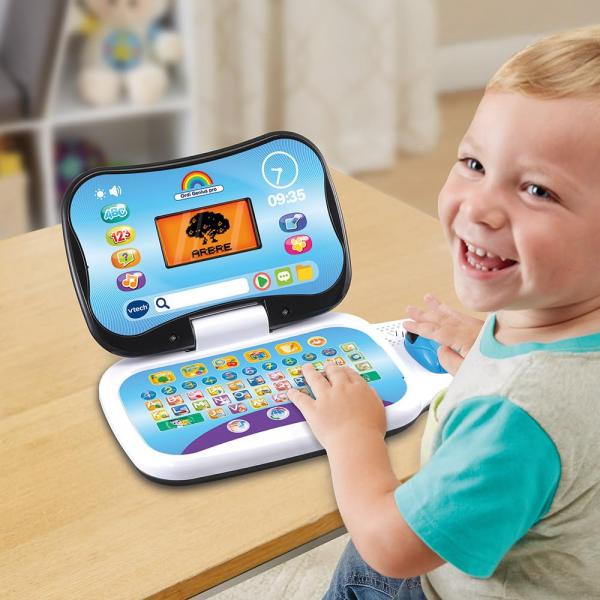 VTech Ordi Genius Pro Black - Lern-Laptop für Kinder (FR/EN)