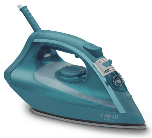 Calor FV1712C0 Virtuo Dampfbügeleisen mit zuverlässiger Dampfleistung für effizientes Bügeln, einfache Anwendung und glatte Ergebnisse im Al