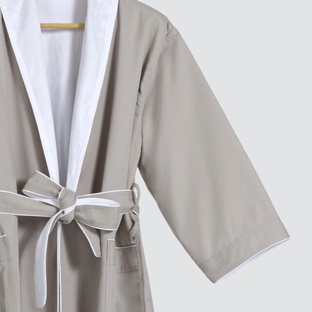 Fleece-Bademantel mit Kapuze für Damen & Herren | Verfügbar in Grau & Beige