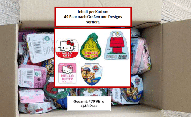 Zaubersocken – Peanuts  Hello Kitty PAW Patrol und The Grinch 