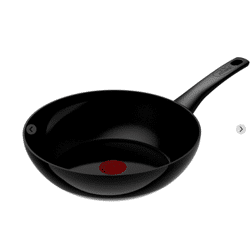 Tefal Ever Black wok 28 cm for versatile frying and even heat distribution