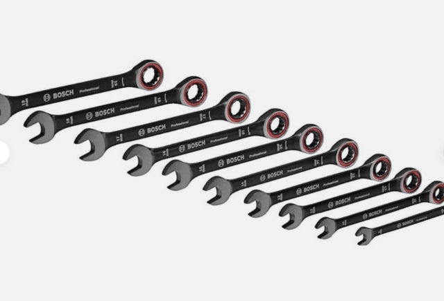 Bosch PRO Schraubenschlüssel Set 8–19 mm 10-teilig für präzises Arbeiten und vielseitige Anwendung