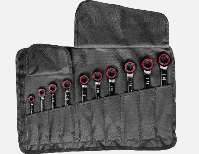 Bosch PRO Schraubenschlüssel Set 8–19 mm 10-teilig für präzises Arbeiten und vielseitige Anwendung