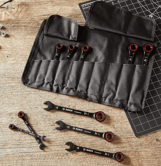 Bosch PRO Schraubenschlüssel Set 8–19 mm 10-teilig für präzises Arbeiten und vielseitige Anwendung