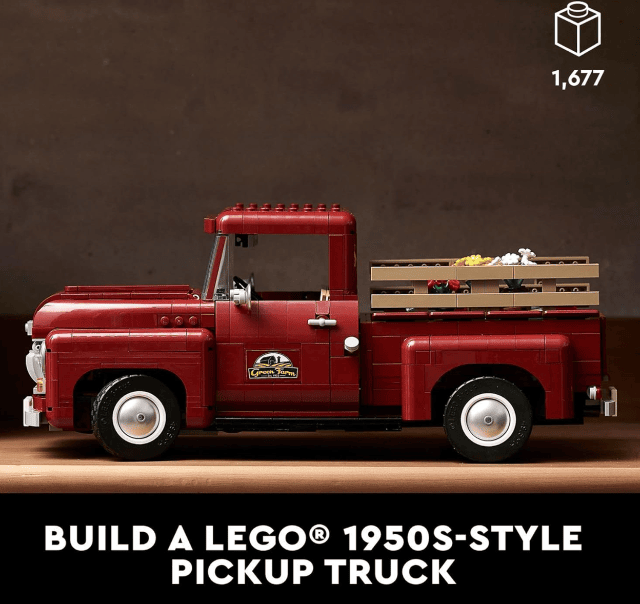 LEGO 10290 Pickup Truck Bauset 1677 Teile für kreatives Bauen und detailreiche Darstellung