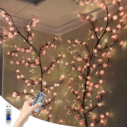FloraVine 144 LED Flower Vine Wall Lights | Cherry Blossom String Lights Dekorative Floral Wanddekoration