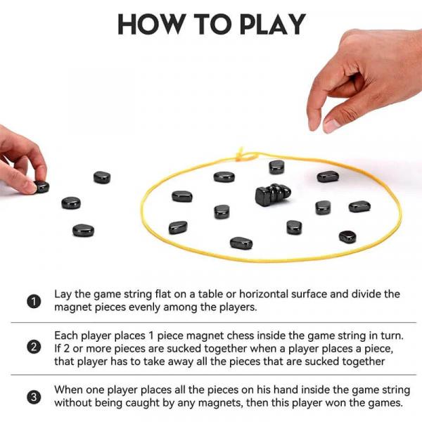 MagField™ Magnetic Stones Strategiespiel | Interaktives Brettspiel Tabletop Logic Challenge