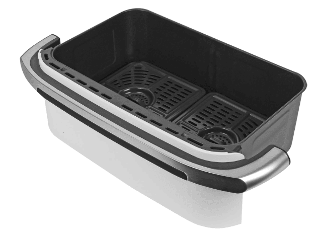 Ninja AF500EUWH Airfryer Heißluftfritteuse Weiß für fettarmes Kochen und vielseitige Zubereitung