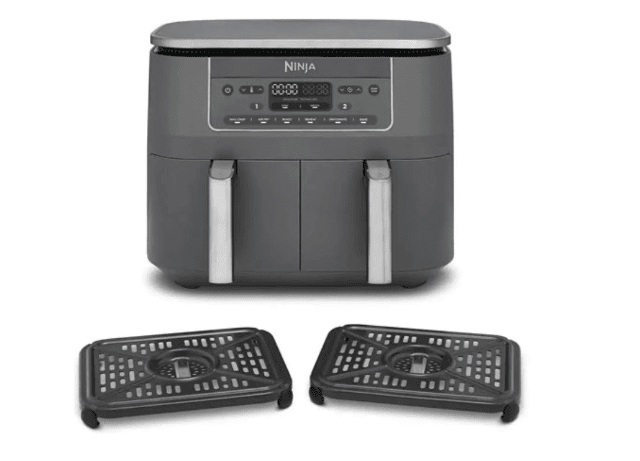 Ninja DZ300EU Foodi MAX Dual Zone Airfryer 7,6L für gleichzeitiges Kochen und knusprige Ergebnisse
