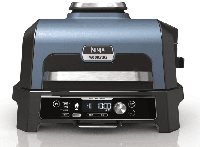 Ninja OG901EU Woodfire Pro Connect XL Outdoor Grill für vielseitiges Grillen und Räuchern