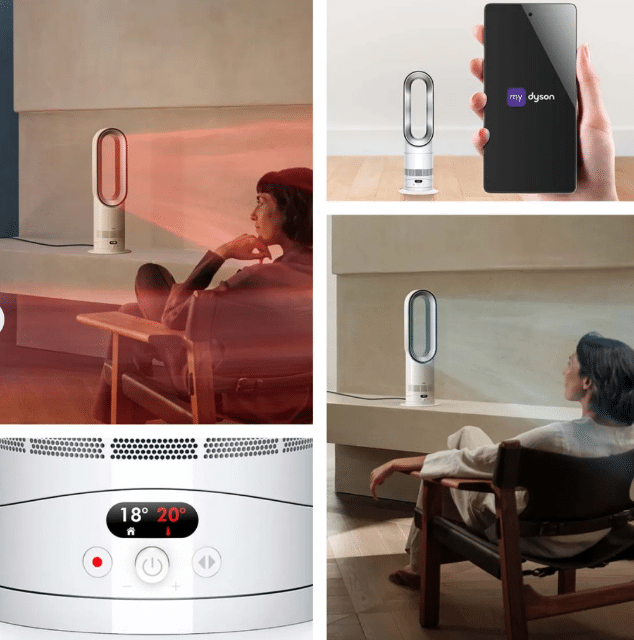 Dyson AM15 Hot+Cool Heizlüfter Ventilator White Silver für Heizen und Kühlen im Alltag