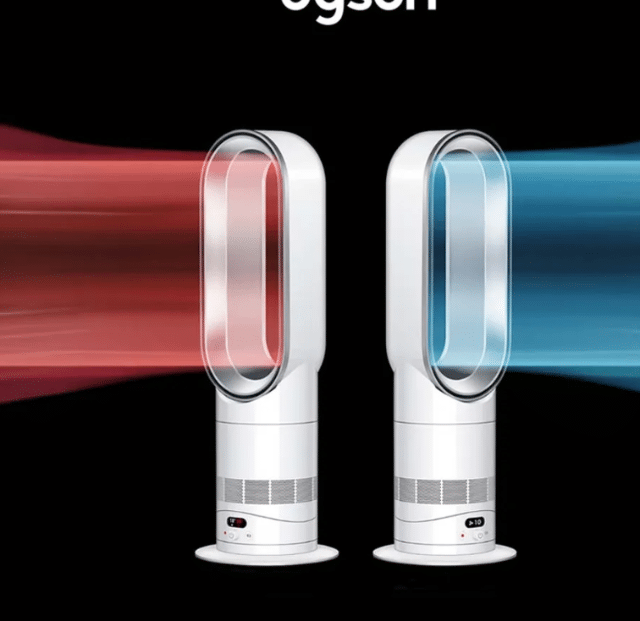 Dyson AM15 Hot+Cool Heizlüfter Ventilator White Silver für Heizen und Kühlen im Alltag