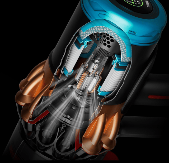 Dyson V16 Piston Submarine Akku Staubsauger Black Copper für Saugen und Wischen