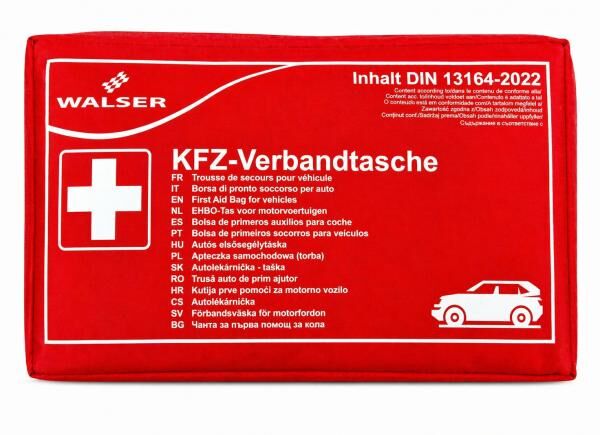 Kfz Verbandstasche DIN 13164 - First Aid Kit Norm 2026, Verbandskasten