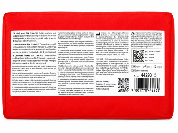 Kfz Verbandstasche DIN 13164 - First Aid Kit Norm 2026, Verbandskasten
