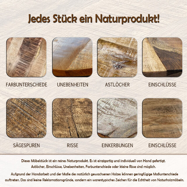 Neu 2er Set Couchtisch (6x Set = 12x Tische) auf 1x Palette, massive Holzplatte und Metallgestell ( aufgebaut) 