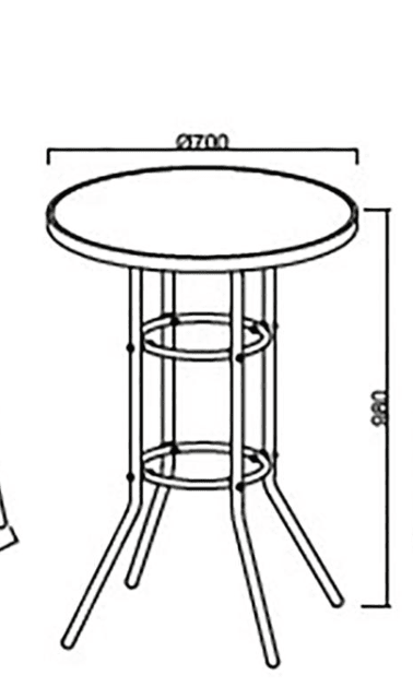 3-piece bar set metal, textiles, glass (item no. 920272)