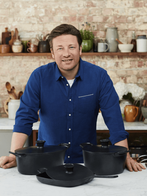 Tefal Jamie Oliver Gusseisen Bräter 30x22 cm emailliert