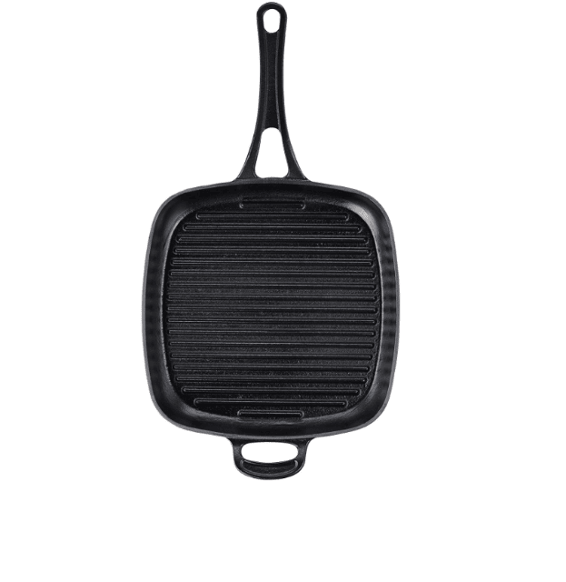 Tefal Jamie Oliver Grillpfanne 25x25 cm Induktion aus Stahlguss, ideal für Grillstreifen, gleichmäßige Hitzeverteilung und vielseitiges Brat